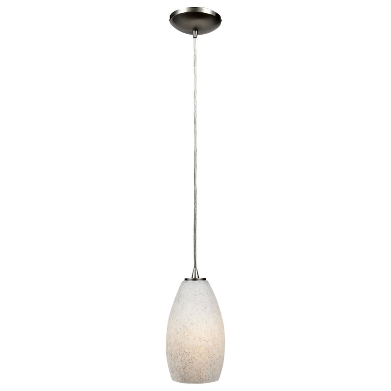 Champagne Cable Mini Pendant in Brushed Steel