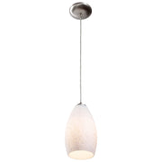 Champagne Cable Mini Pendant in Brushed Steel