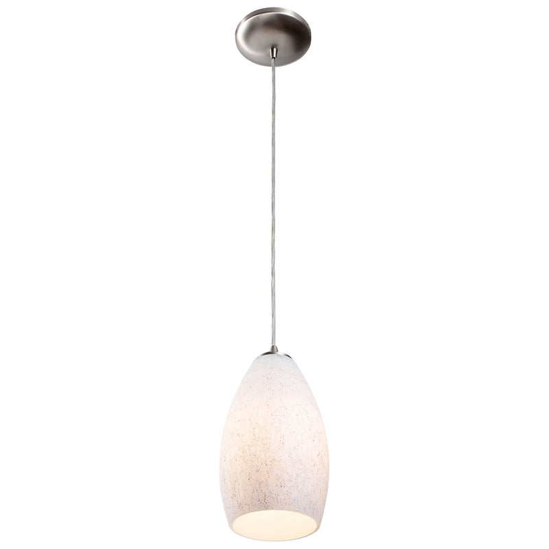 Champagne Cable Mini Pendant in Brushed Steel