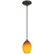Brandy Firebird Cable Mini Pendant in Oil Rubbed Bronze