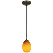 Brandy Firebird Cable Mini Pendant in Oil Rubbed Bronze