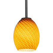 Brandy Firebird Stem Mini Pendant in Oil Rubbed Bronze