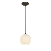 Japanese Lantern Cable Mini Pendant in Oil Rubbed Bronze