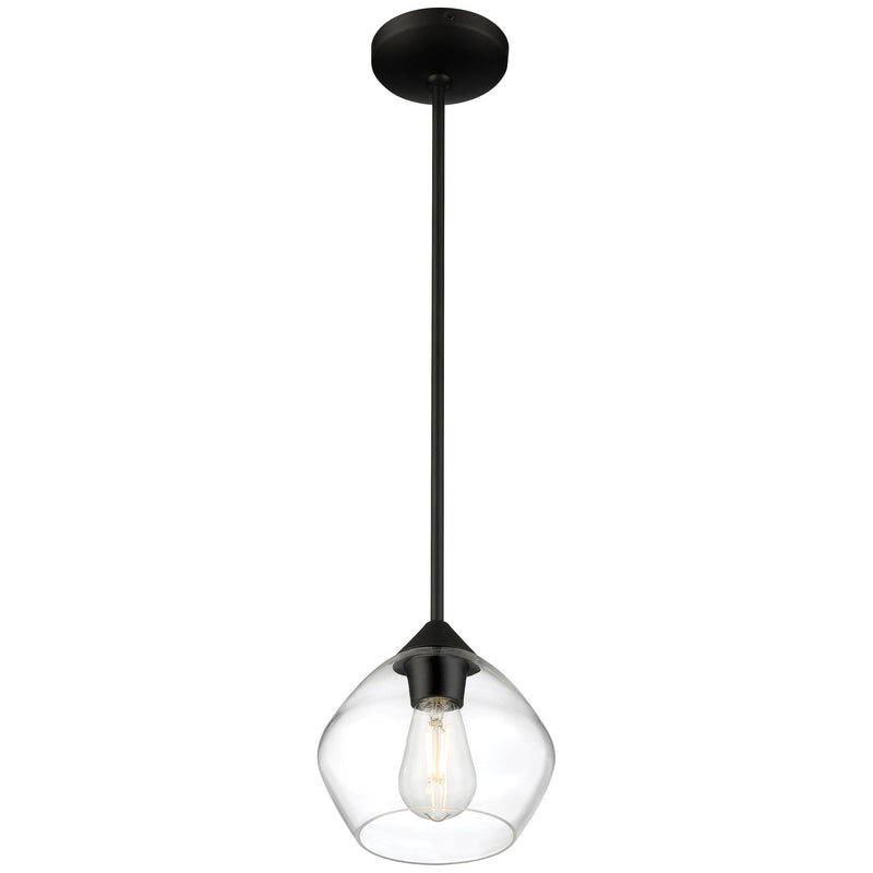 Vintage LED Pendant in Matte Black