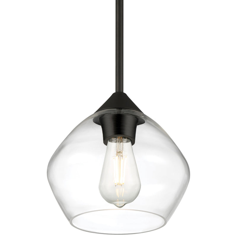 Vintage LED Pendant in Matte Black