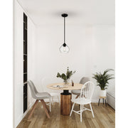 Vintage LED Pendant in Matte Black