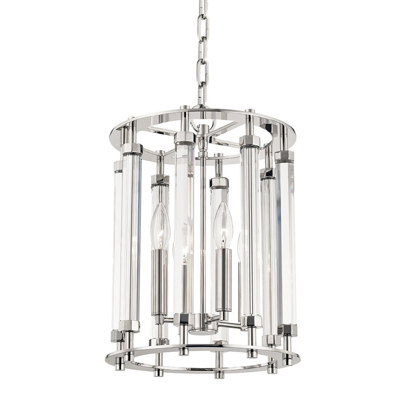 Haddon 4-Light Chandelier in Polished Nickel