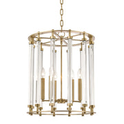 Haddon 6-Light Chandelier in Aged Brass