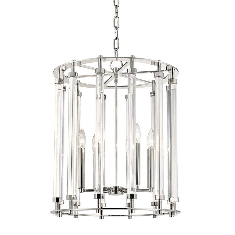 Haddon 6-Light Chandelier in Polished Nickel
