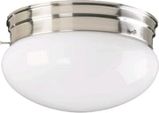Transitional Ceiling Mount in Satin Nickel