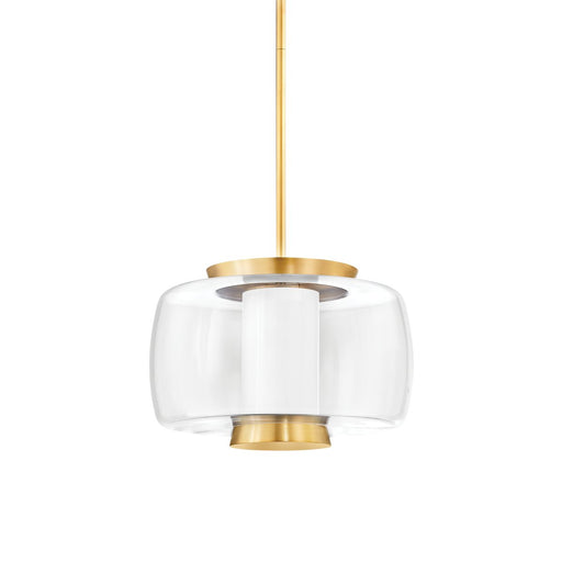 Beau 20" Pendant in Aged Brass