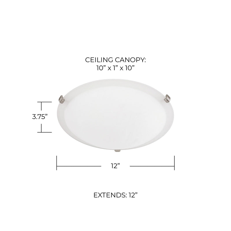 Alan 2-Light Flush Mount in Multiple Finishes