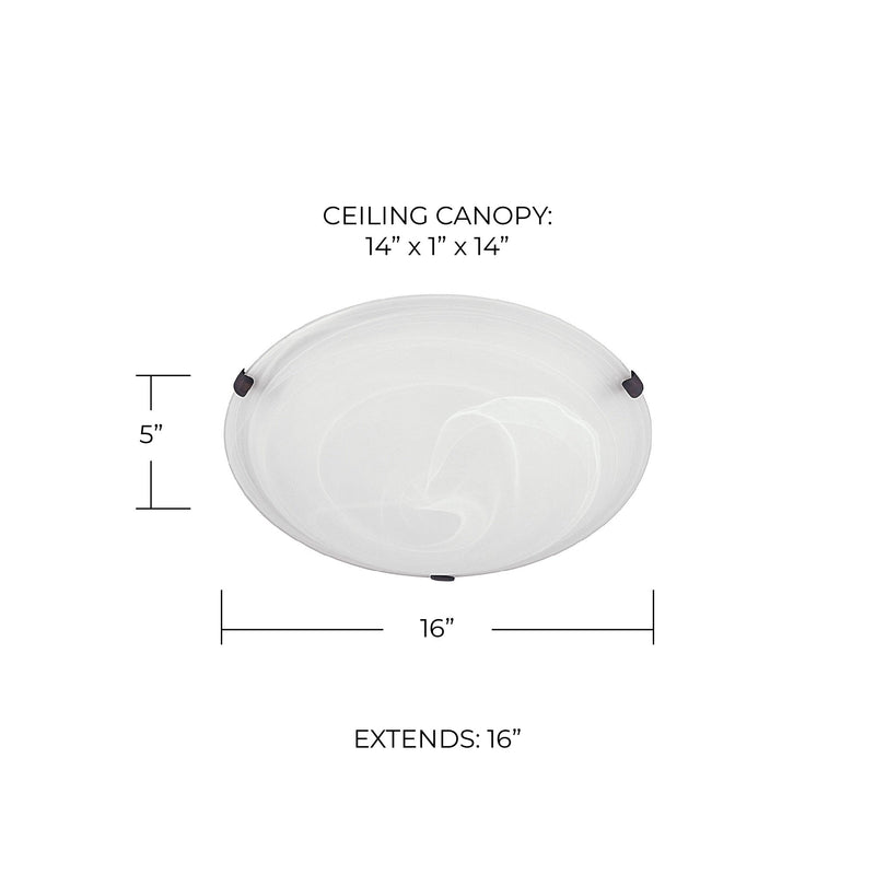 Alan 3-Light Flush Mount in Multiple Finishes