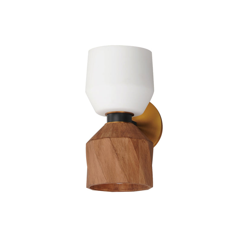 Akimbo 2 Light Wall Sconce in Dark Bronze / Antique Brass