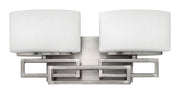 Lanza 2-Light Bath Vanity Light in Antique Nickel