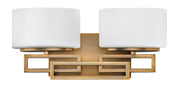 Lanza 2-Light Bath Vanity Light in Brushed Bronze