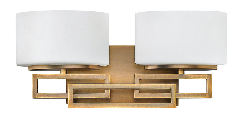 Lanza 2-Light Bath Vanity Light in Brushed Bronze