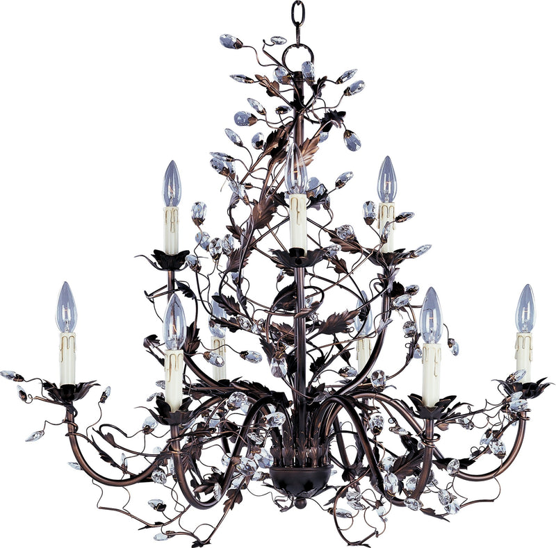 Elegante 9 Light Chandelier in Oil Rubbed Bronze
