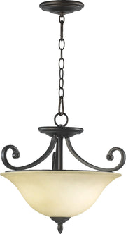 Bryant 17.5" 3 Light Semi-Flush Mount in Oiled Bronze