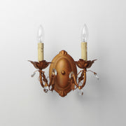 Elegante 2 Light Wall Sconce in Etruscan Gold