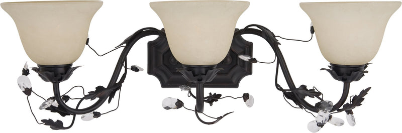 Elegante 3 Light Bath Vanity Light in Oil Rubbed Bronze