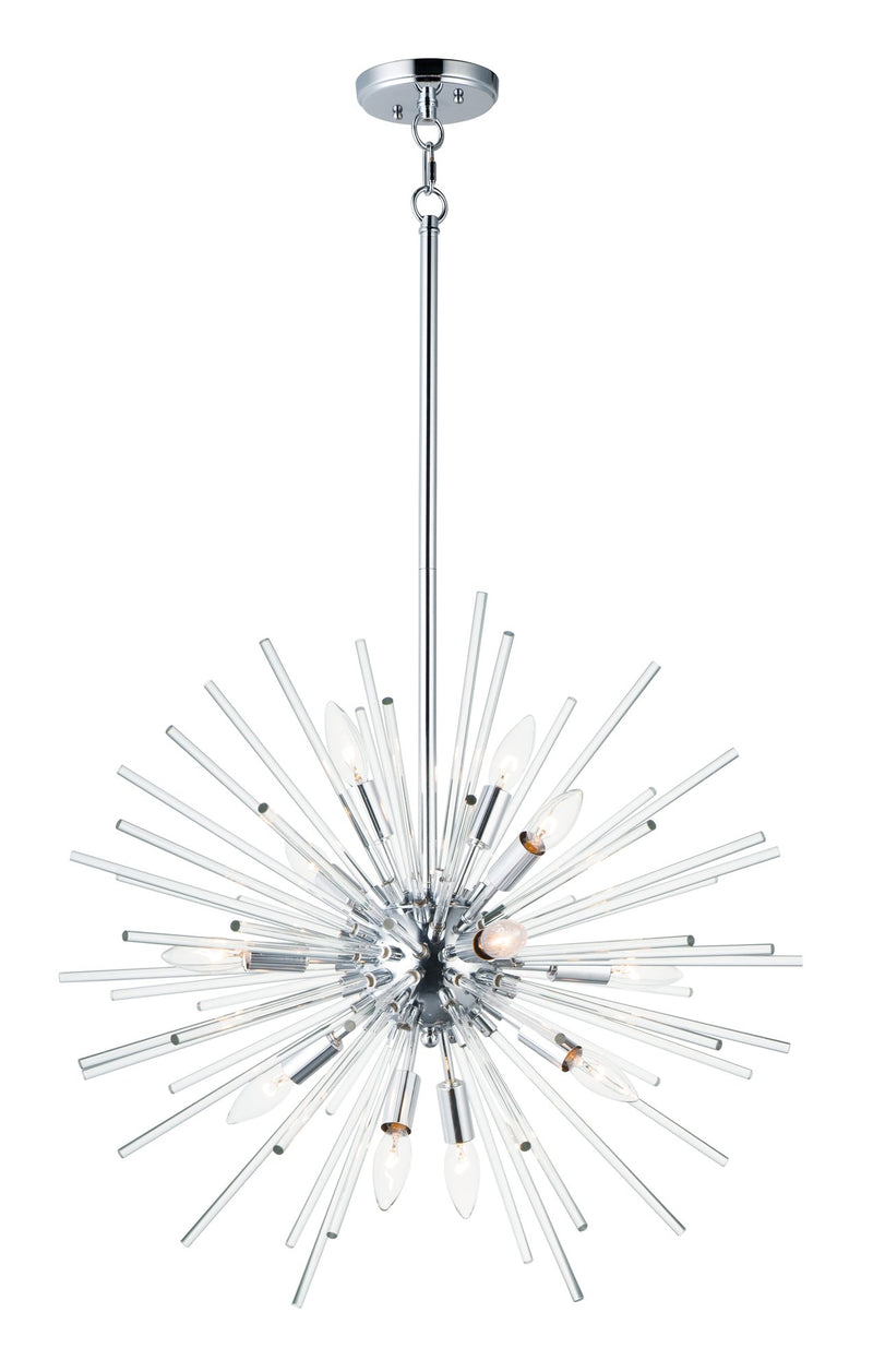 Polaris 12 Light Chandelier in Polished Chrome