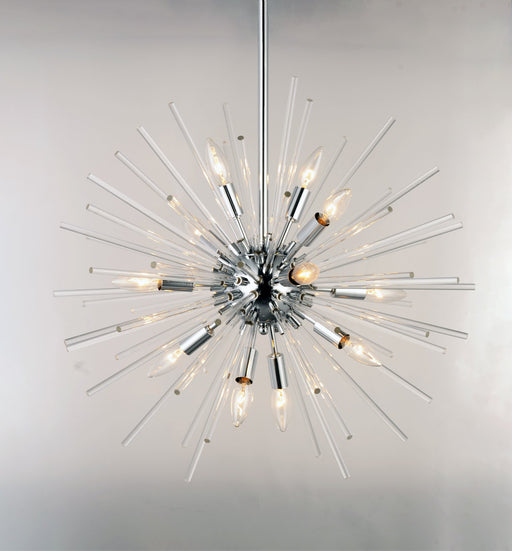 Polaris 12 Light Chandelier in Polished Chrome