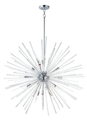 Polaris 16 Light Globe Chandelier in Polished Chrome
