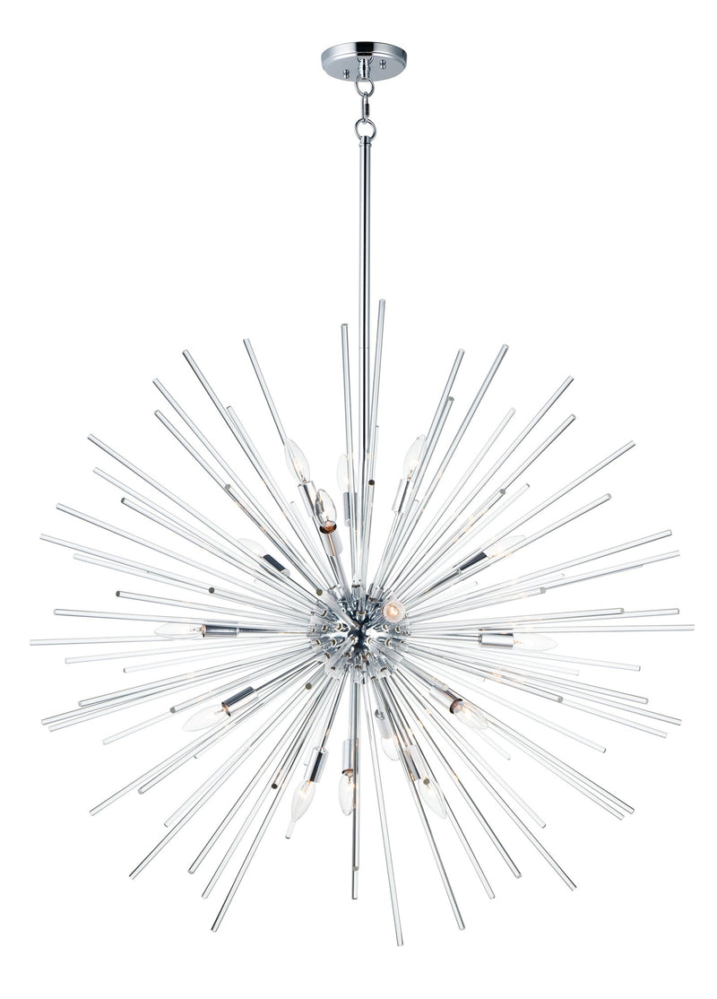 Polaris 16 Light Globe Chandelier in Polished Chrome