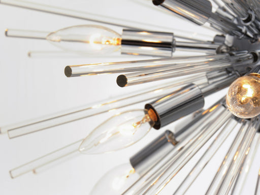 Polaris 16 Light Globe Chandelier in Polished Chrome