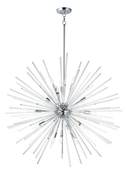 Polaris 16 Light Globe Chandelier in Polished Chrome