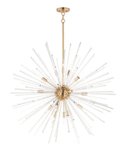 Polaris 16 Light Globe Chandelier in Satin Brass