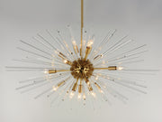 Polaris 16 Light Low Profile Chandelier in Satin Brass