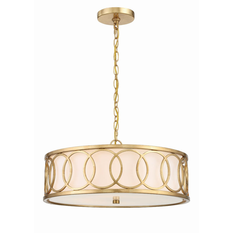 Graham 6 Light 18" Pendant in Antique Gold