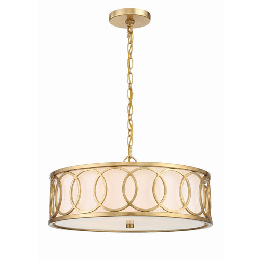 Graham 6 Light 18" Pendant in Antique Gold
