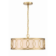 Graham 6 Light 18" Pendant in Antique Gold
