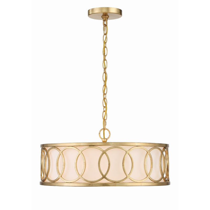 Graham 6 Light 18" Pendant in Antique Gold