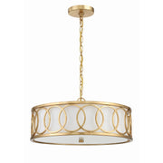 Graham 6 Light 18" Pendant in Antique Gold