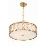 Graham 6 Light 18" Pendant in Antique Gold