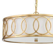 Graham 6 Light 18" Pendant in Antique Gold