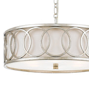 Graham 6 Light 18" Pendant in Antique Silver