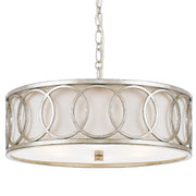 Graham 6 Light 18" Pendant in Antique Silver