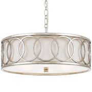 Graham 6 Light 18" Pendant in Antique Silver