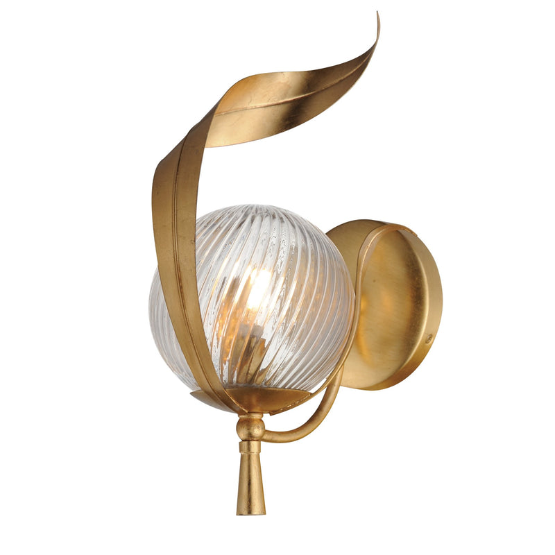 Firenze Wall Sconce in Gold Leaf