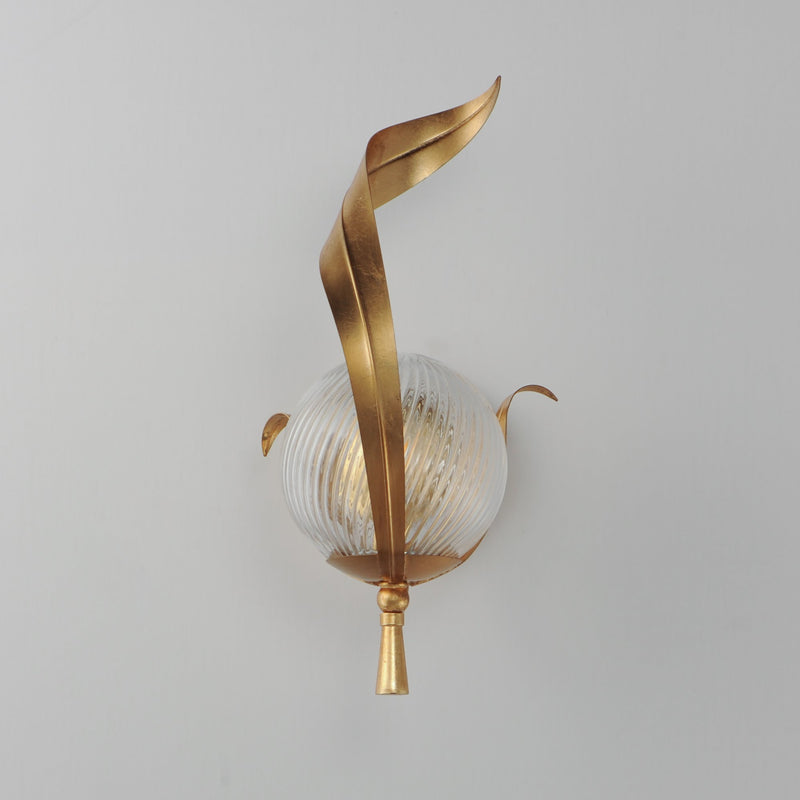 Firenze Wall Sconce in Gold Leaf