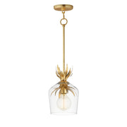 Paloma 1 Light Mini Pendant in Gold Leaf