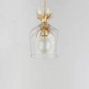 Paloma 1 Light Mini Pendant in Gold Leaf