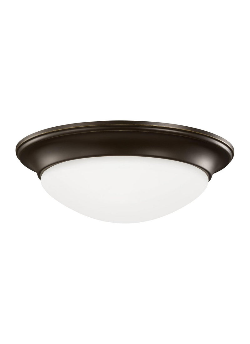 Nash 2-Light Flush Mount in Bronze