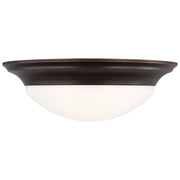 Nash 3-Light Flush Mount in Bronze