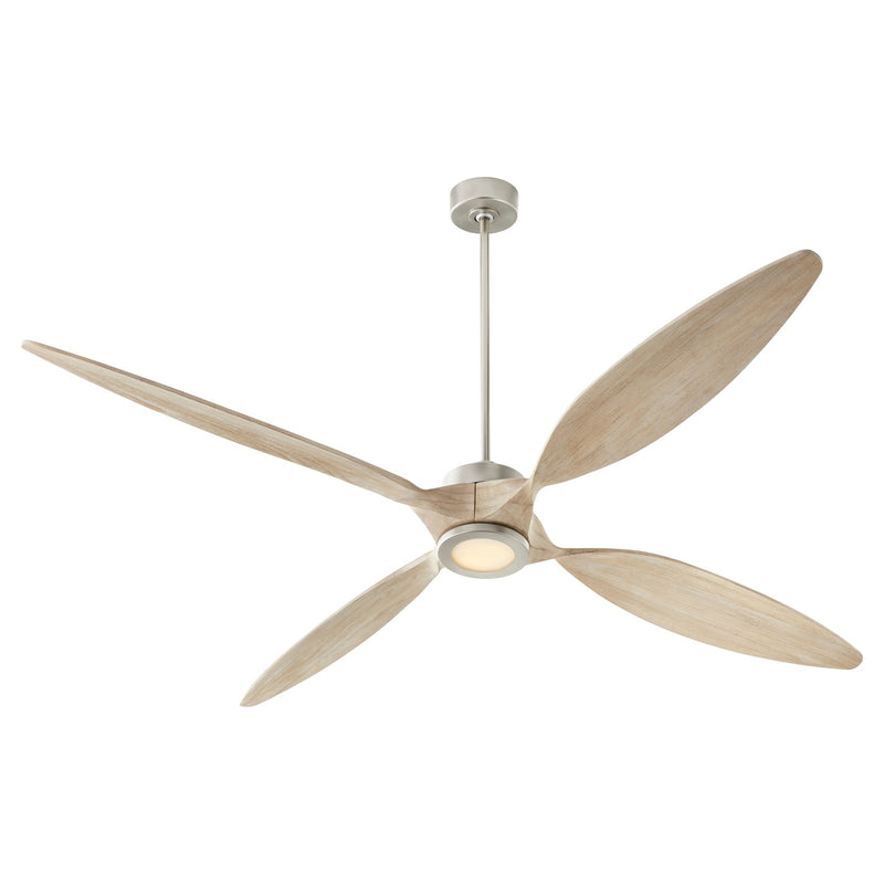 Papillon 80" 4-Blade WiFi Ceiling Fan in Satin Nickel